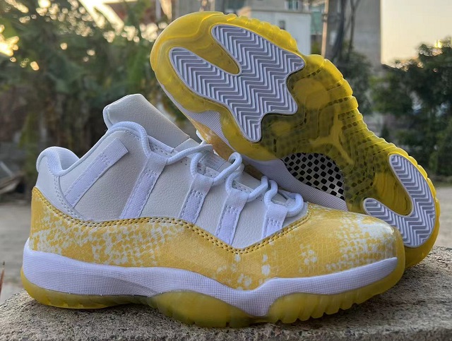 Air Jordan 11 Retro Low Yellow Snakeskin [Cheap Jordans Shoes 11 22]